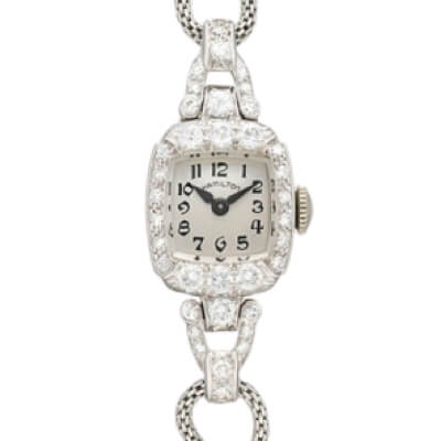 金･ダイヤ･ブランド品･時計を売るなら - ハミルトン 時計 (パラジウムケース)