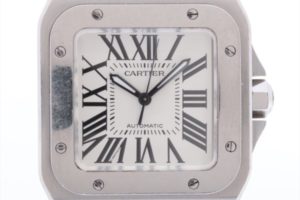 金･ダイヤ･ブランド品･時計を売るなら - カルティエW20106X8 サントス100MM